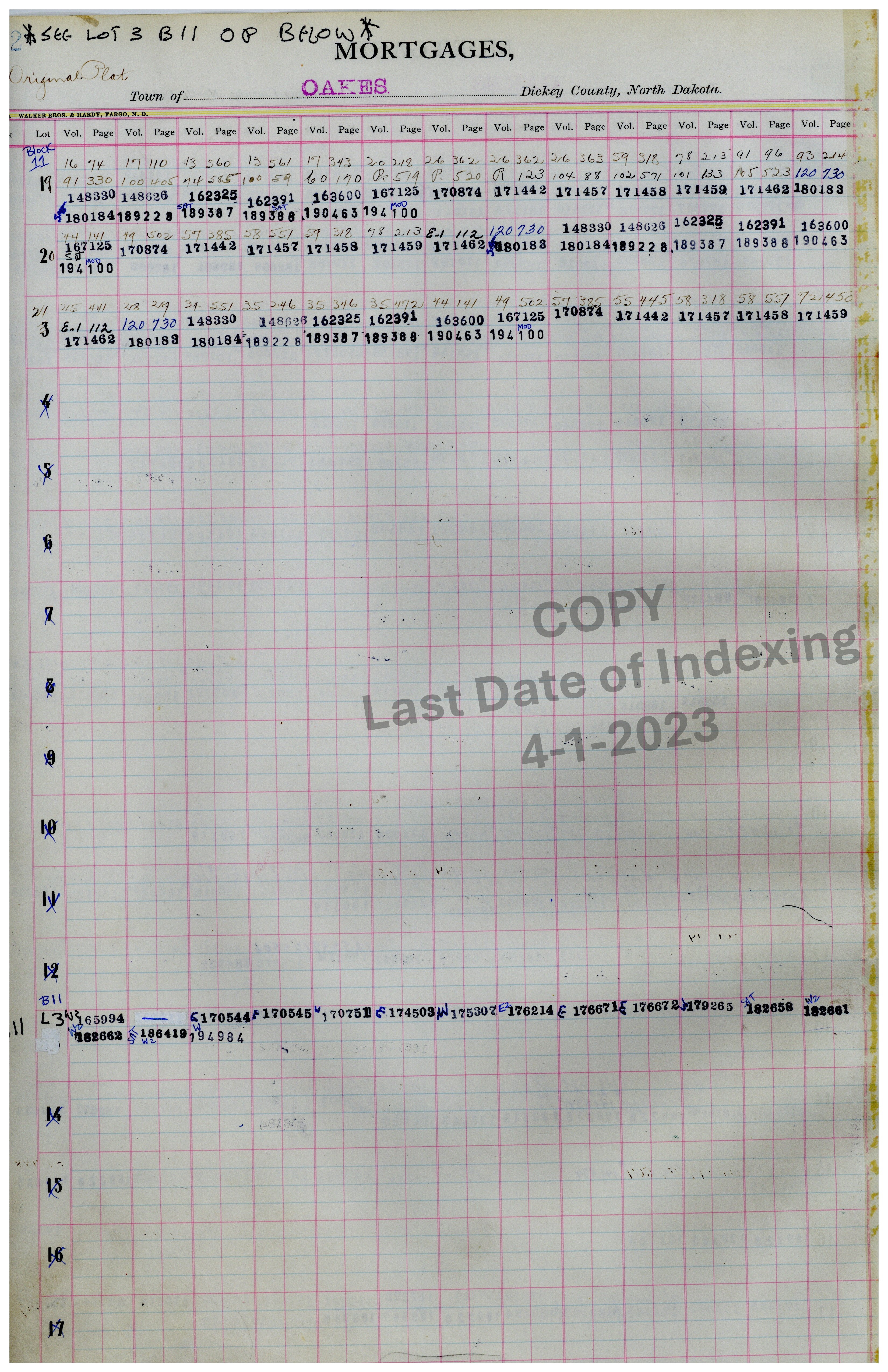 Block 11 Lots 19-21 & Lot 3 Cont. Pg. 242