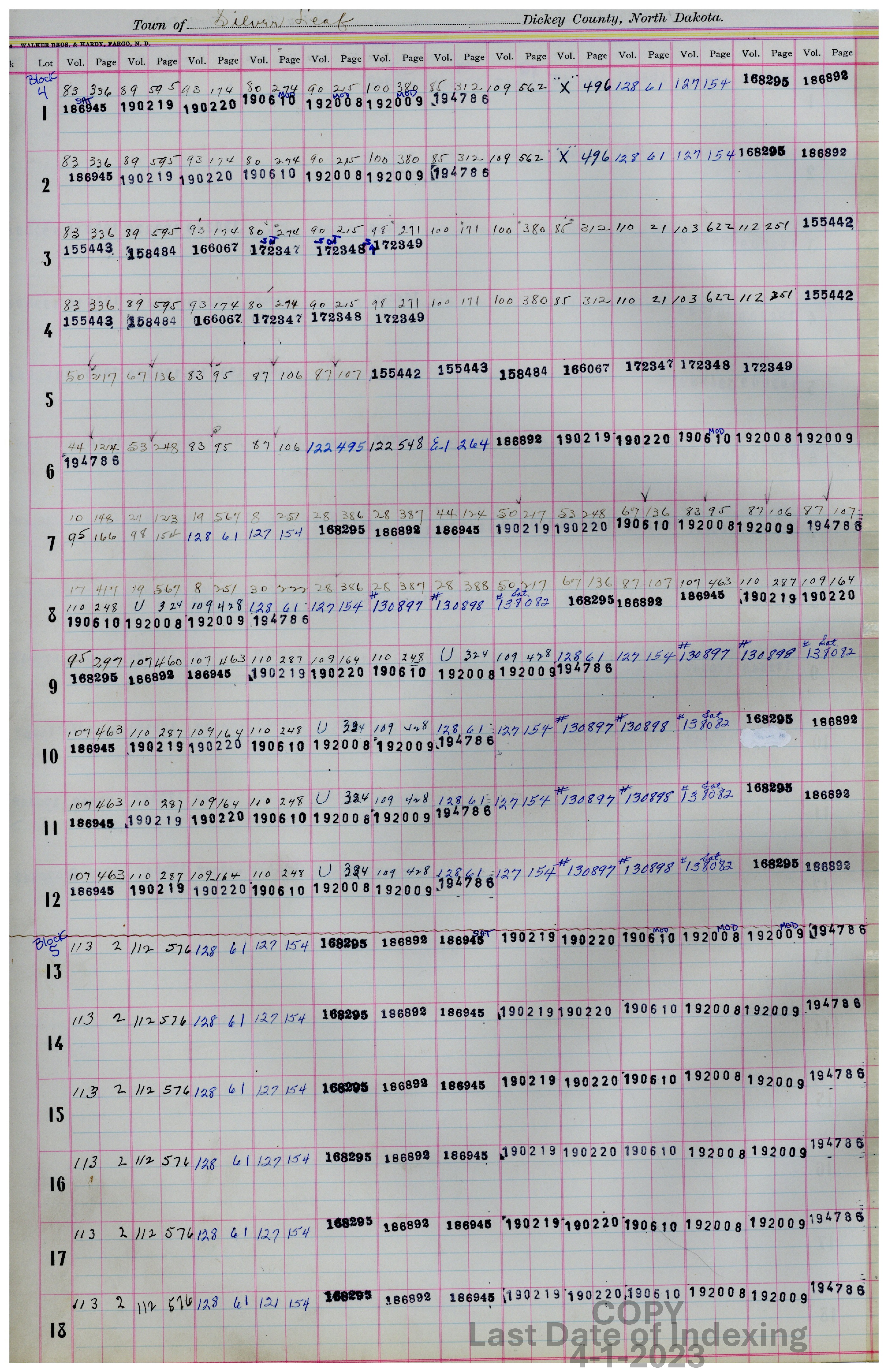 Block 4 Lots 1-12 & Block 5