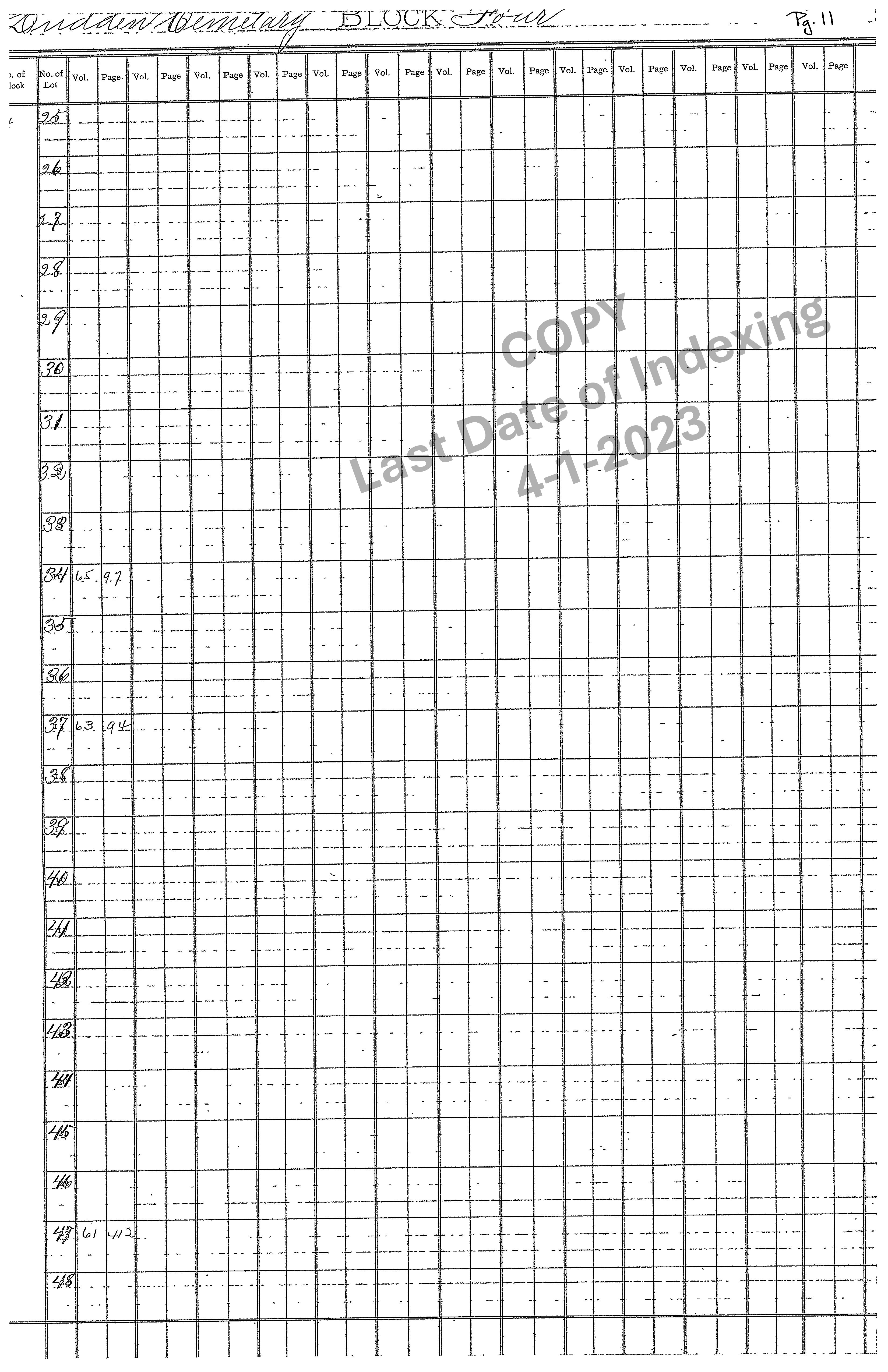 Block 4 Graves 25-48