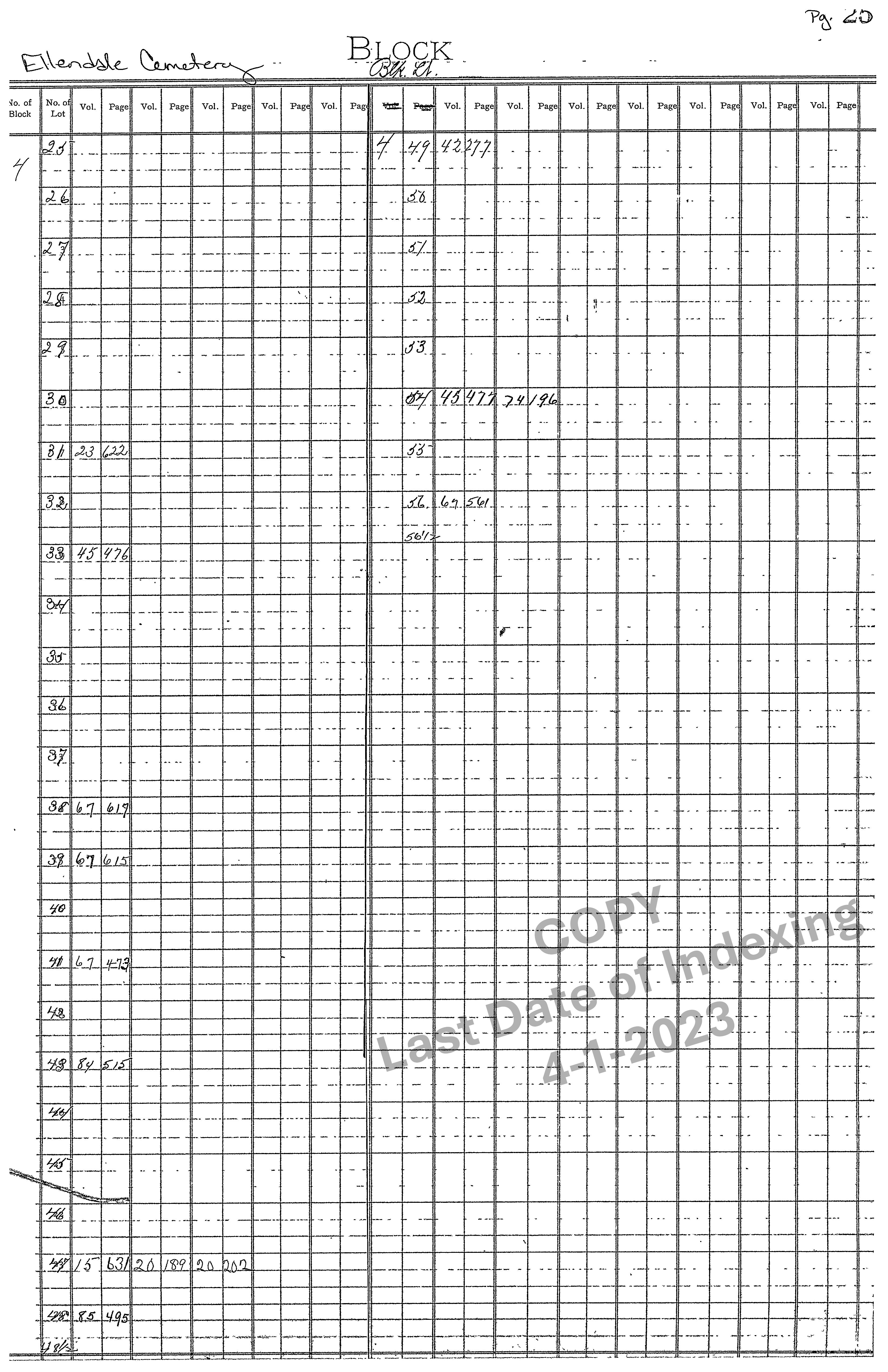 Block 4 Graves 25-56