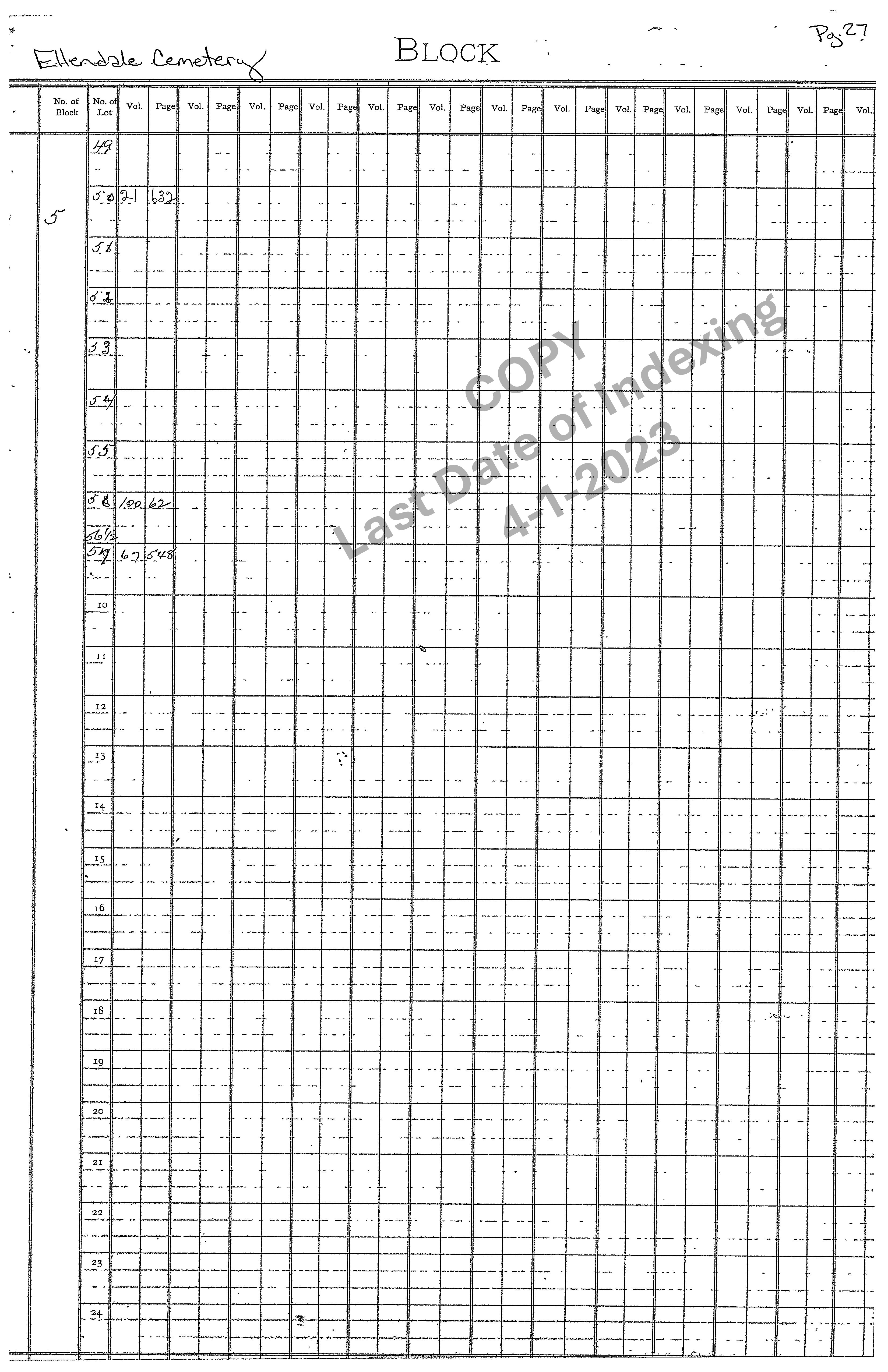 Block 5 Graves 49-57