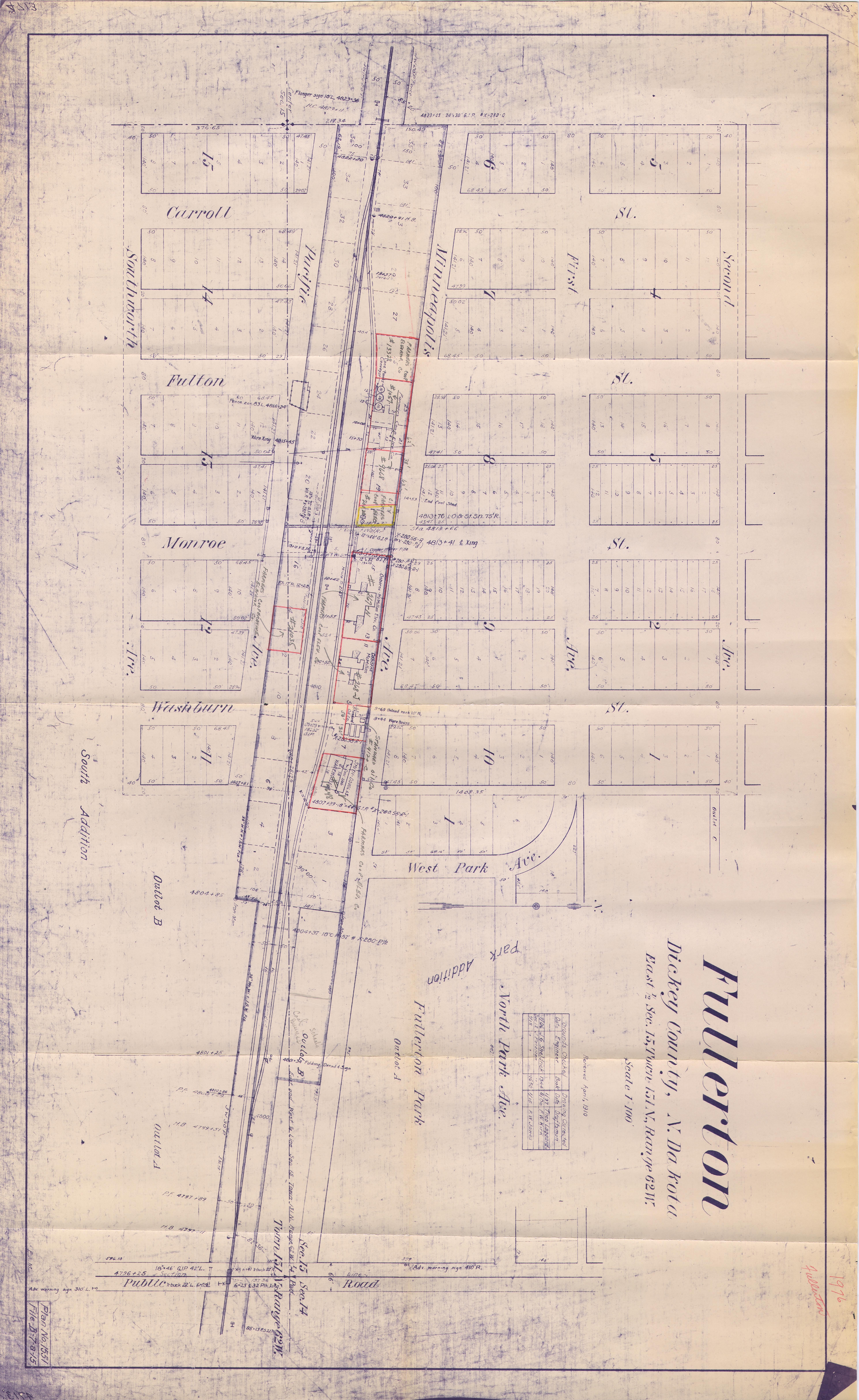 Fullerton Railroad #2 Map