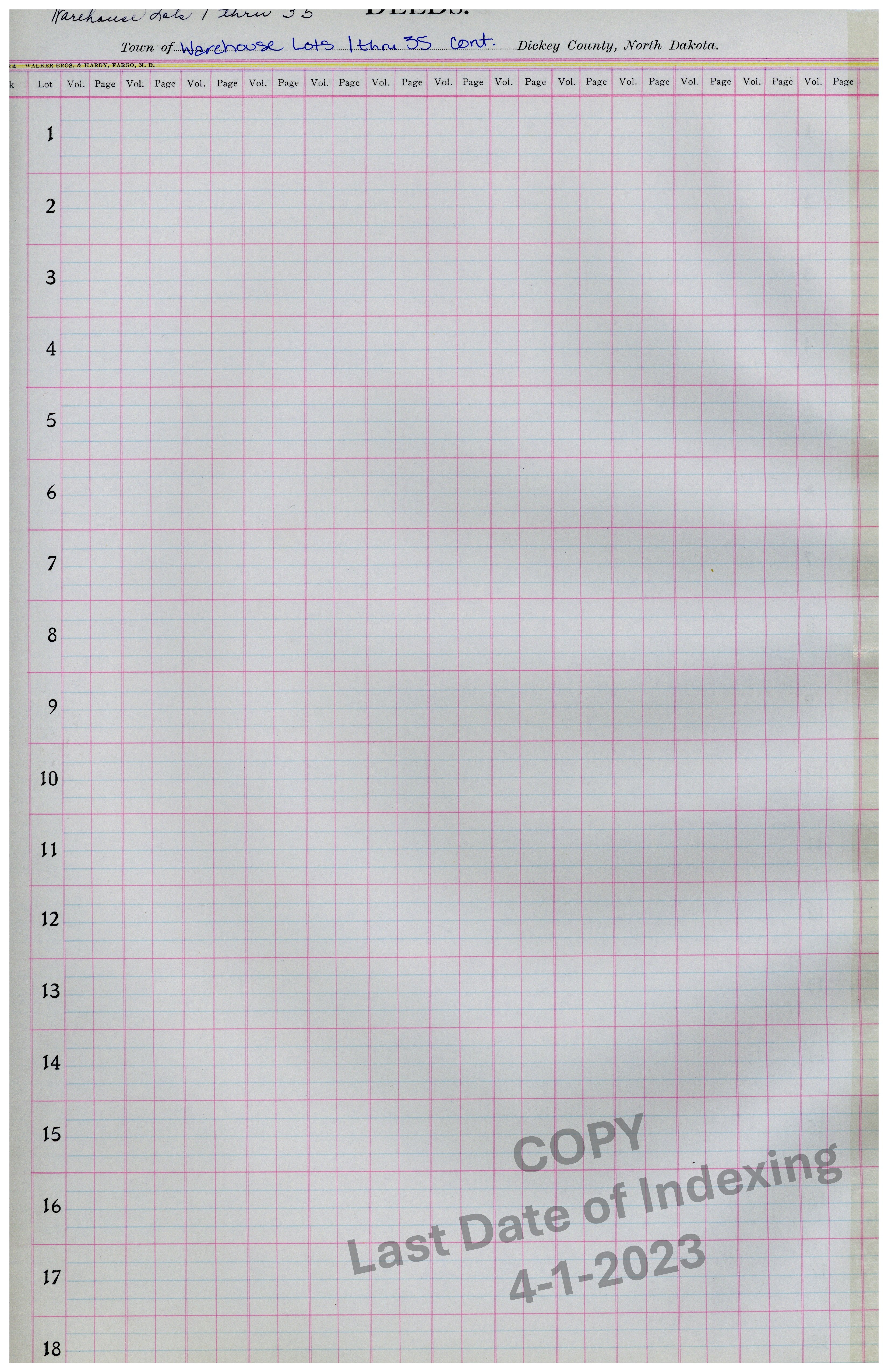 Lots 1-18 Cont. Pg. 512