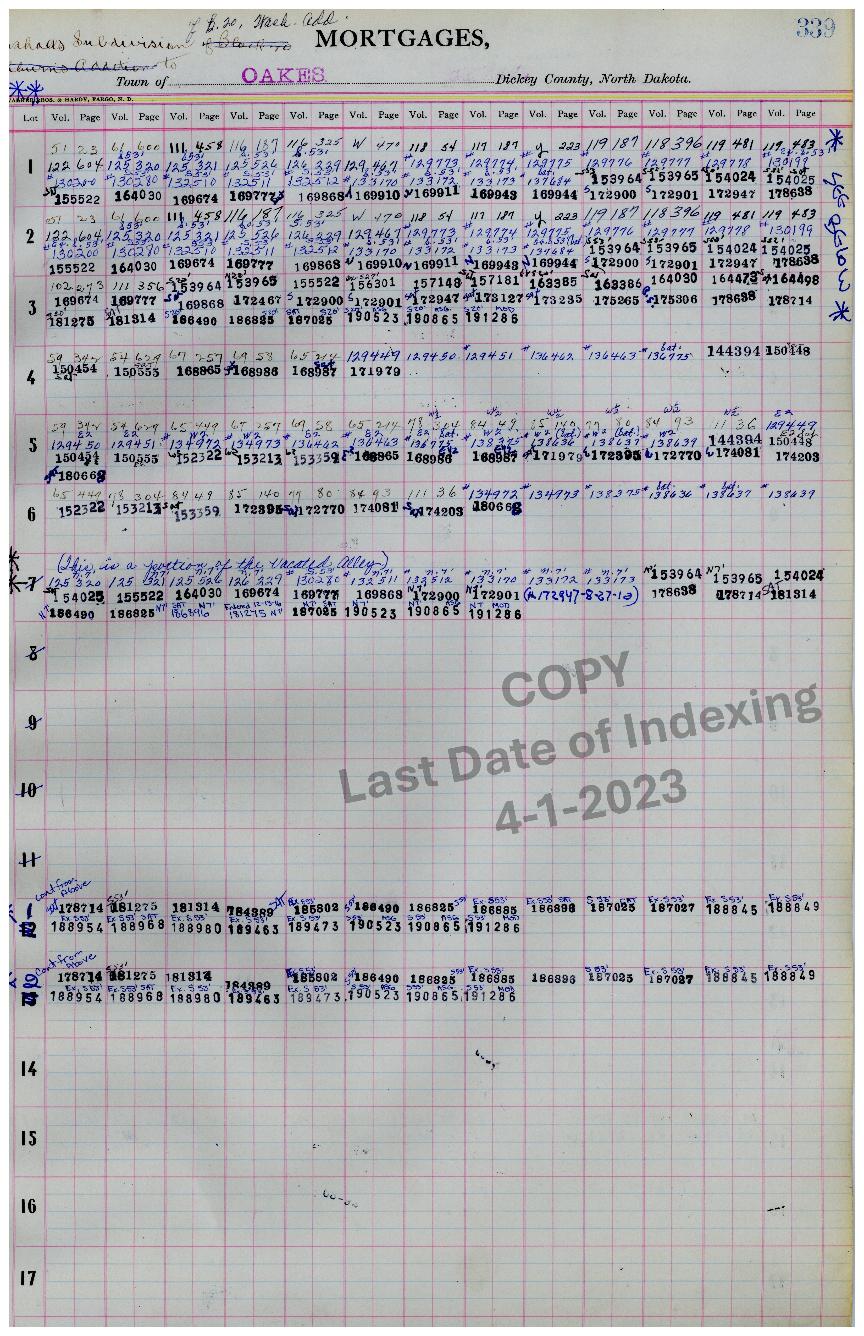 Lots 1-6 & Vacated Alley